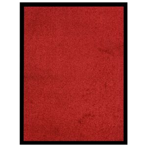 vidaXL Tapete de porta 60x80 cm vermelho