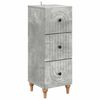 vidaXL Gabinete de Gavetas Cinzento Cimento 33 x 34,5 x 90 cm