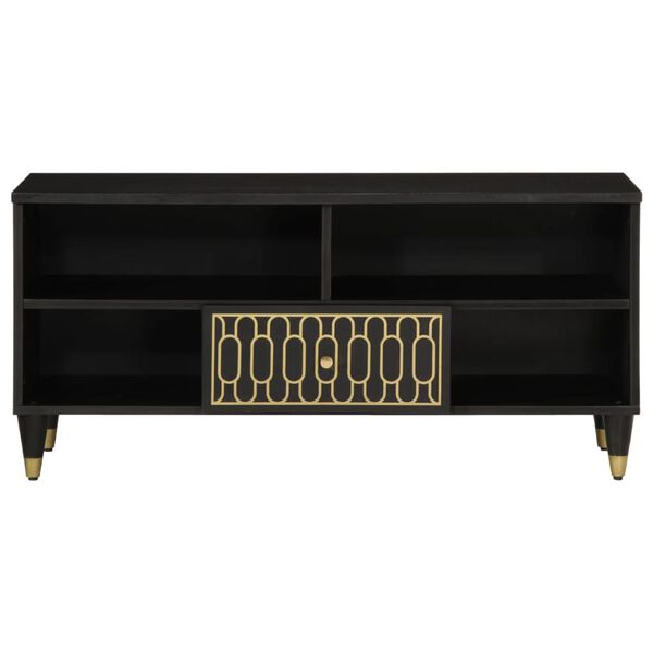 vidaXL M&oacute;vel de TV 100x33x46 cm madeira de mangueira maci&ccedil;a