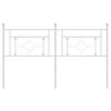 vidaXL Cabeceira de substitui&ccedil;&atilde;o 150 cm metal branco