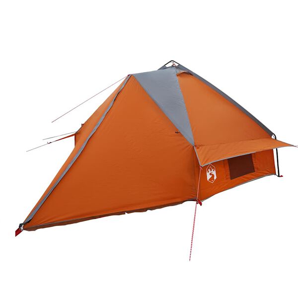 vidaXL Tenda Teepee com telhado Cinza e Laranja 490 x 410 x 210 cm