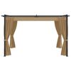 vidaXL Gazebo 4x3 m cor creme