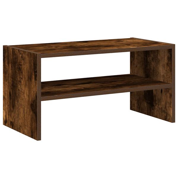 vidaXL Sapateira empilh&aacute;veis 60x30x30,5 cm carvalho fumado