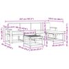 vidaXL Conjunto de Sof&aacute;s para Exterior 6 pcs Cinza Natural e Claro