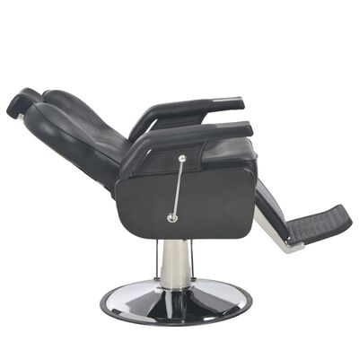vidaXL Cadeira de barbeiro 72x68x98 cm couro artificial preto