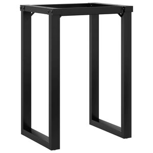 vidaXL Pernas para mesa de jantar estrutura em O a&ccedil;o