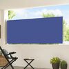 vidaXL Toldo lateral retr&aacute;til para p&aacute;tio 120x500 cm azul