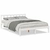 vidaXL Cama extra longa sem colch&atilde;o 160x210 cm pinho maci&ccedil;o branco