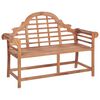vidaXL Banco de jardim 127x58,5x92,5 cm madeira de teca maci&ccedil;a