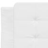vidaXL Estrutura de cama sem colch&atilde;o Zadar 100x203cm couro artificial branco