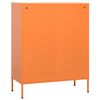 vidaXL Armário de arrumação aço 80x35x101,5 cm laranja