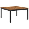 vidaXL Mesa de centro Natural e Preto 80 x 80,5 x 45 cm