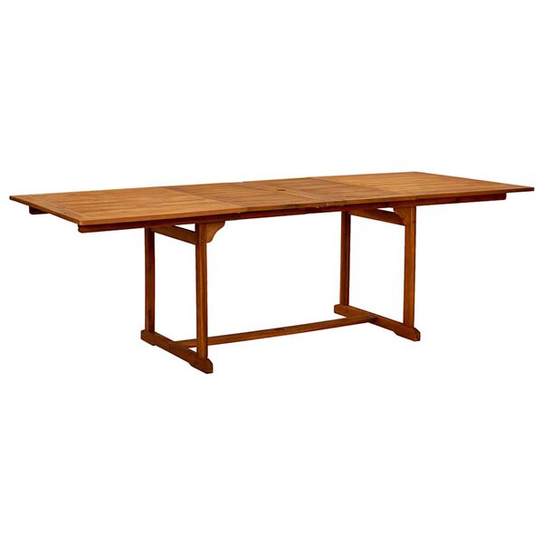 vidaXL 9 pcs conjunto de jantar para jardim ac&aacute;cia maci&ccedil;a e textilene