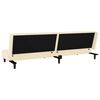 vidaXL Sof&aacute;-cama de 2 lugares com apoio de p&eacute;s veludo cor creme