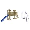 vidaXL Conjunto de brincar para exterior madeira de pinho impregnada