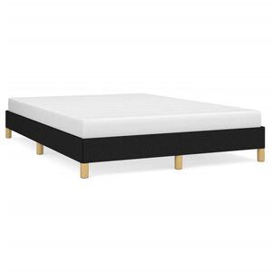 vidaXL Estrutura de cama sem colch&atilde;o 140x200 cm tecido preto