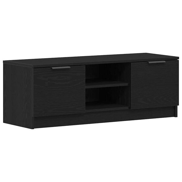 vidaXL Gabinete para TV Carvalho Preto 102 x 32 x 35,5 cm
