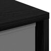 vidaXL Buffet com gaveta Carvalho Preto 30,5 x 27 x 84,5 cm