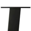 vidaXL P&eacute;s para mesa de centro 4 pe&ccedil;as, preto, 30 cm, a&ccedil;o