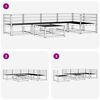 vidaXL Conjunto de Sof&aacute;s para Exterior 6 pcs Natural