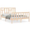 vidaXL Cama sem colch&atilde;o 140x190 cm madeira de pinho maci&ccedil;a