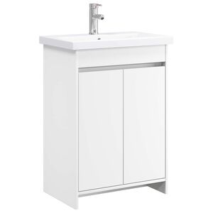 vidaXL Conjunto de M&oacute;veis para Banheiro Branco 81 x 40 x 84,5 cm