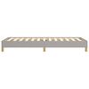 vidaXL Estrutura de cama sem colch&atilde;o 90x200 cm tecido cinzento-claro