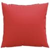 vidaXL Almofadas de sof&aacute; 4 pcs 50x50 cm tecido vermelho