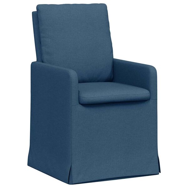 vidaXL Cadeiras de Jantar 2 pcs Azul 57 x 67 x 98 cm tecido