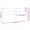 vidaXL Cabeceira de cama 200 cm metal preto