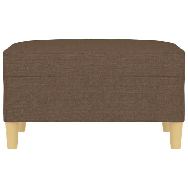 vidaXL Apoio de p&eacute;s 70x55x41 cm tecido castanho