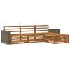 vidaXL Conjunto de Sof&aacute;s para Exterior 4 pcs Natural