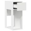 vidaXL Suporte torre de computador com gaveta 30x44x74 cm branco