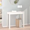 vidaXL Mesa consola 80x40x75 cm madeira de pinho maciça branco