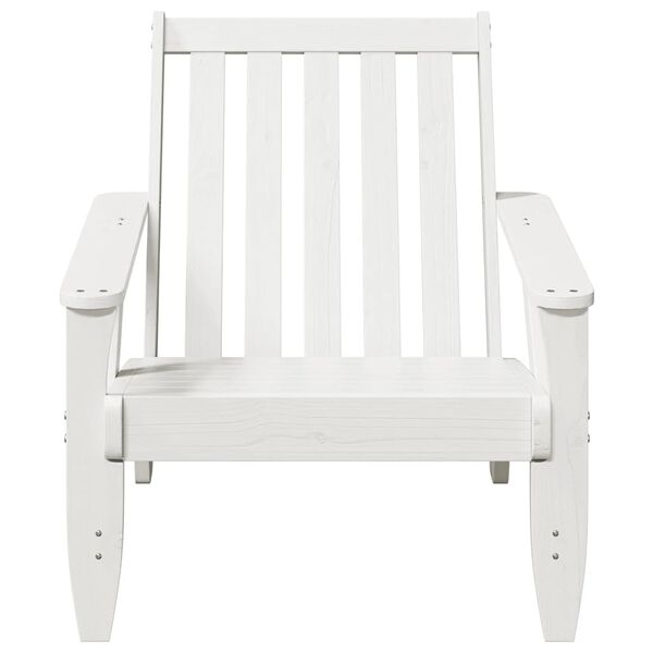 vidaXL Cadeiras jardim Adirondack 2 pcs 75x77x77cm pinho maciça branco