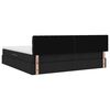 vidaXL Cama com arruma&ccedil;&atilde;o e colch&atilde;o com colch&atilde;o Preto 200 x 200 cm
