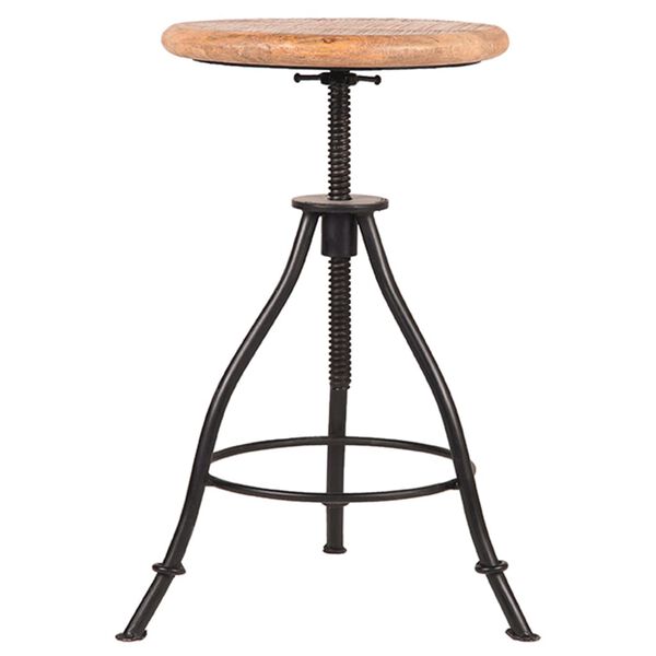 LABEL51 Banco Jaipur 35x35x46-75 cm madeira/preto