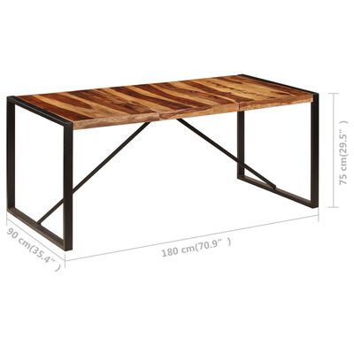 vidaXL Mesa de jantar 180x90x75 cm madeira de sheesham maciça