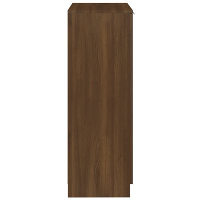 vidaXL Sapateira 59x35x100 cm derivados de madeira carvalho castanho