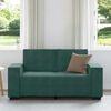 vidaXL Sof&aacute; de 2 lugares 160x78x84 cm veludo verde-escuro
