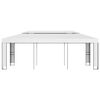 vidaXL Gazebo com telhado duplo 3x6 m branco