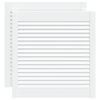 vidaXL Portas de arm&aacute;rio 2 pcs design de persiana pinho maci&ccedil;o branco