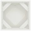 vidaXL Floreira Branco 30 x 30 x 75 cm A&ccedil;o