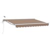 vidaXL Toldo Retr&aacute;til El&eacute;trico Cinzento-acastanhado 3,5 x 2 m