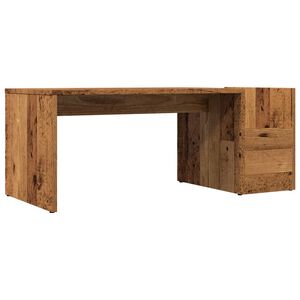 vidaXL Mesa de centro 90x45x35 cm derivados de madeira madeira velha