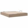 vidaXL Cama com Armazenamento Cappuccino 180 x 200 cm Couro sint&eacute;tico