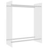 vidaXL Suporte para lenha 80x35x100 cm vidro temperado transparente