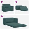 vidaXL Sof&aacute;-Cama 110cm Verde Escuro Veludo