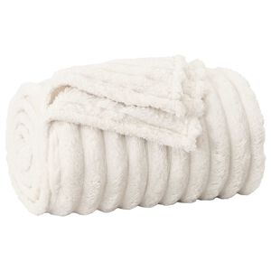 vidaXL Manta Creme 150 x 130 cm 0.45 kg L&atilde;