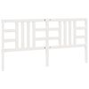 vidaXL Cabeceira de cama 206x4x100 cm pinho maci&ccedil;o branco